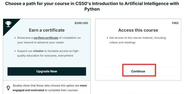 8 khóa học online miễn phí của Đại học Harvard 2025 19 Nhấn Continue