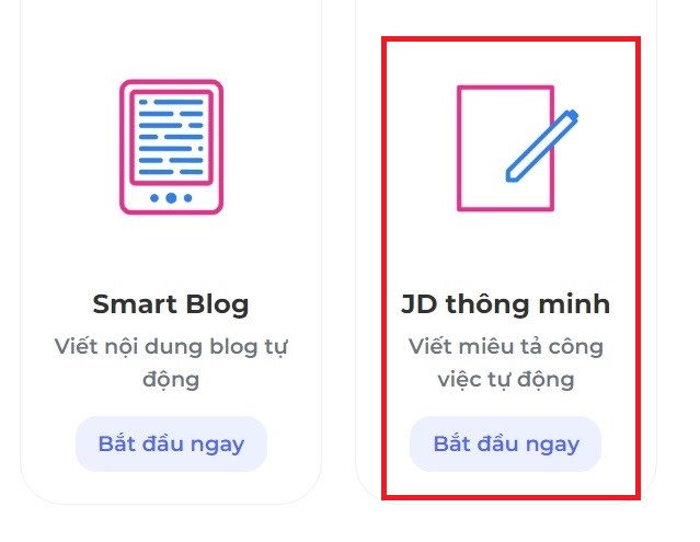 AI Smart HR dành cho HR viết bài tuyển dụng trong 10 giây 10 Tạo JD tuyển dụng với Smart HR