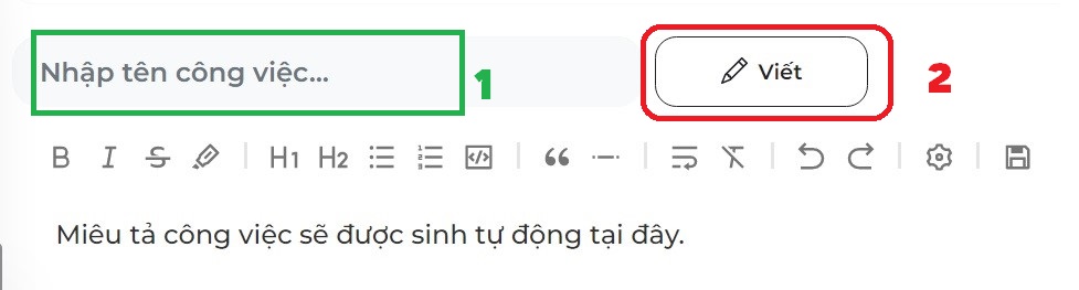 AI Smart HR dành cho HR viết bài tuyển dụng trong 10 giây 11 Tạo JD tuyển dụng với Smart HR