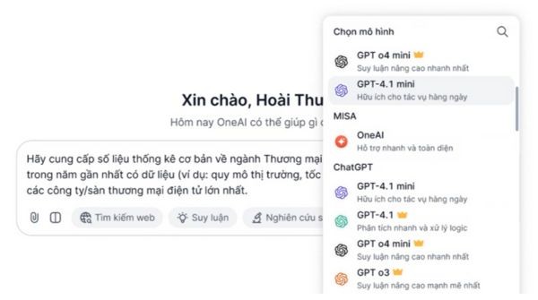 AMIS OneAI: Kết nối mọi siêu AI, trải nghiệm ChatGPT - 5.2 mới nhất! 11 AMIS OneAI: Kết nối mọi siêu AI