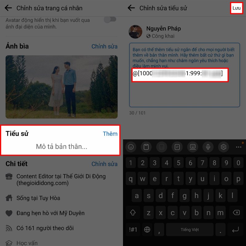 Bật mí cách tag bạn bè vào tiểu sử Facebook mới nhất 9 cách tag bạn bè vào tiểu sử Facebook