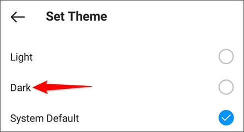 Cách bật Dark Mode trên Instagram 18 Cách bật Dark Mode trên Instagram 14