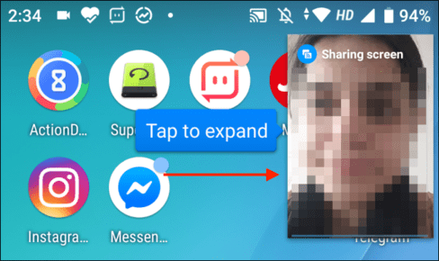 Cách chia sẻ màn hình điện thoại bằng Facebook Messenger cho người khác 12