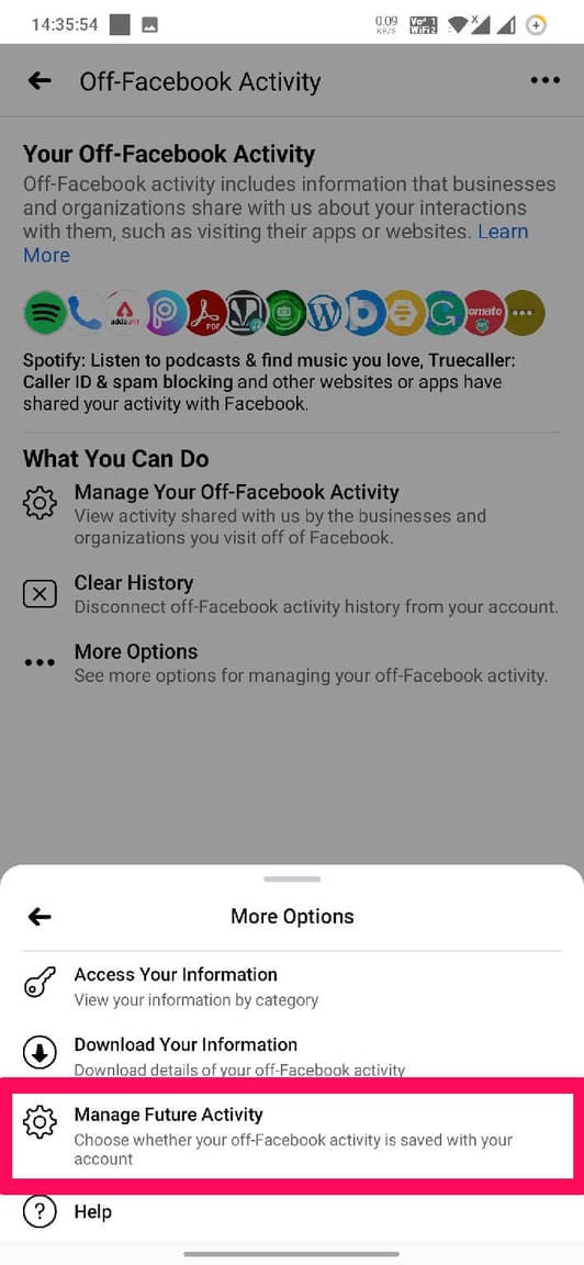 Cách chặn Facebook theo dõi bạn toàn tập 25 Manage Future Activity