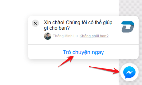 Cách cài đặt live chat Facebook cho Website 4