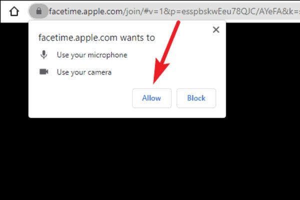 Cách dùng FaceTime trên điện thoại Android, không cần tải app 15 Hãy chọn Cho phép