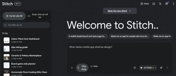 Cách dùng Google Stitch
