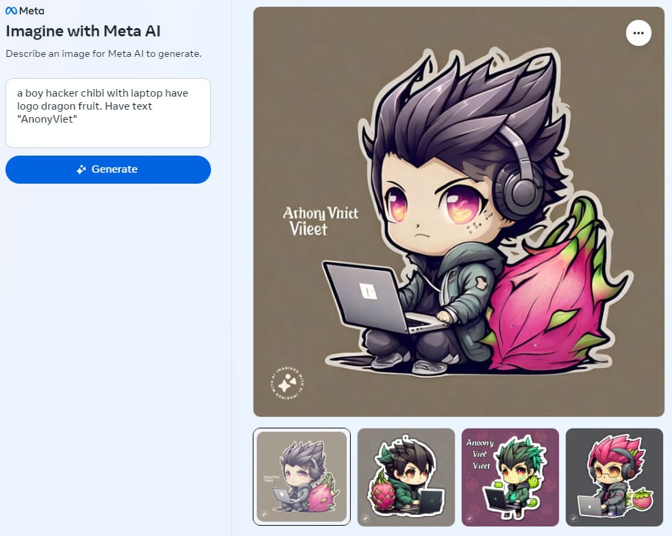 Cách dùng Meta AI của Facebook để vẽ ảnh miễn phí 8 Cách dùng Meta AI của Facebook để vẽ ảnh miễn phí 4
