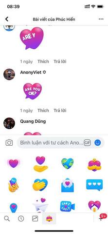 Cách hiển thị biểu tượng "Thương thương" - "Care" mới của Facebook và Messenger 15 Cách hiển thị biểu tượng "Thương thương" - "Care" mới của Facebook và Messenger 4