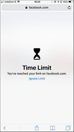 Cách hạn chế dùng Facebook để tiết kiệm thời gian cho bản thân 12 Screen Time facebook