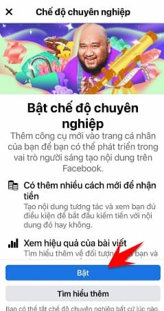 Cách kiếm tiền bằng "Chế độ chuyên nghiệp" trên Facebook 11 cach bat che do chuyen nghiep fb kiem tien