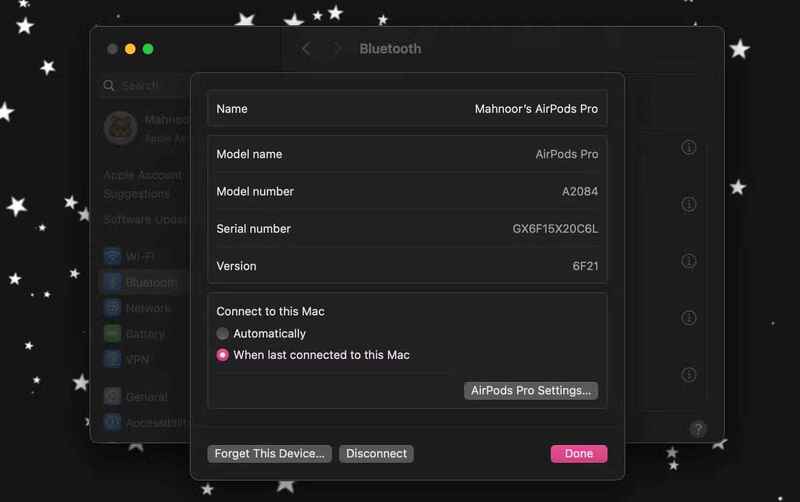 Cách kiểm tra bạn đang dùng model AirPods nào 17 Vào System Settings > Bluetooth