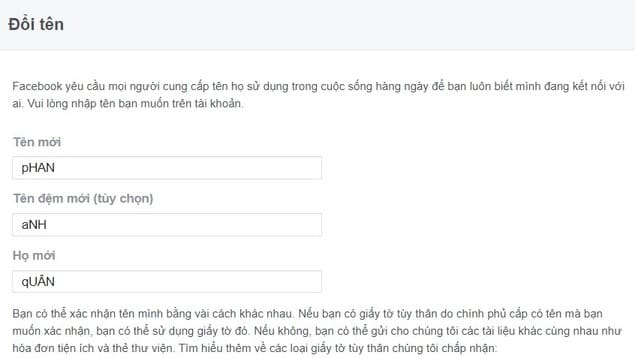 Cách làm tích ẩn cho tên Facebook mới nhất (hết rename và còn rename) 8 Tut tích ẩn hết lượt Rename
