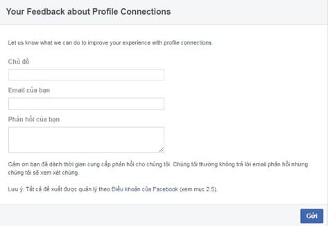 mở khóa checkpoint up ảnh chân dung trang Feedback about Profile Connections