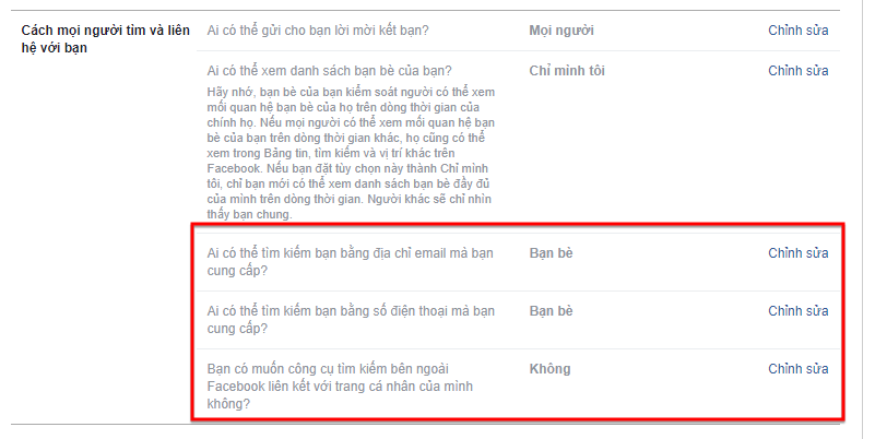 Cách ẩn danh trên Facebook khỏi sự tìm kiếm của người khác 16 Bạn hãy chú ý 3 tùy chọn