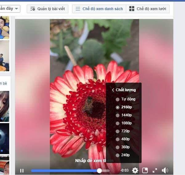chất lương video cao trên facebook