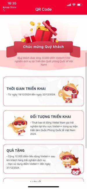 Cách nhận 10.000 điểm Viettel++ dịp Triển lãm Quốc phòng Quốc tế 2024 17 Có ngay 10.000 điểm Viettel++