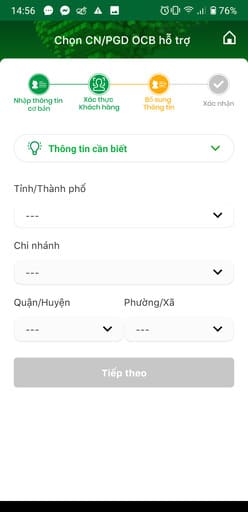 Cách nhận 100k miễn phí trên OCB OMNI 24