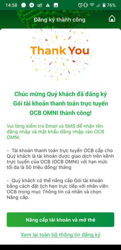 Cách nhận 100k miễn phí trên OCB OMNI 29 Cách nhận 100k miễn phí trên OCB OMNI 27