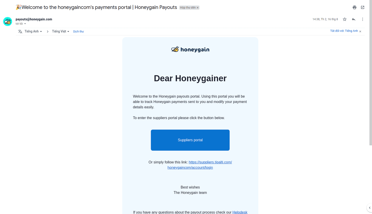 Cách rút tiền trên Honeygain 24 Cách rút tiền trên Honeygain 20
