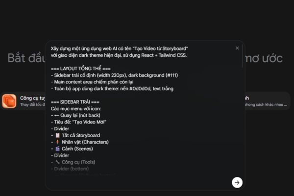 Cách tự tạo App Video AI để dùng Omni, Nano Banana không cần API Key 26 Dán kết quả trực tiếp vào trang Flow