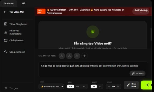 Cách tự tạo App Video AI để dùng Omni, Nano Banana không cần API Key 27 Bản demo ứng dụng sẽ xuất hiện
