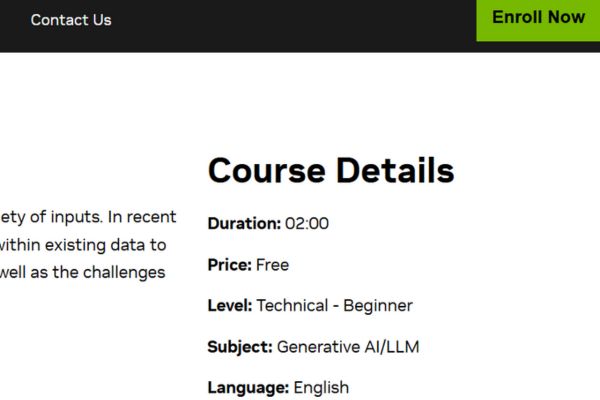 Cách tham gia Khóa học AI miễn phí của NVIDIA 9 Nhấn Enroll now