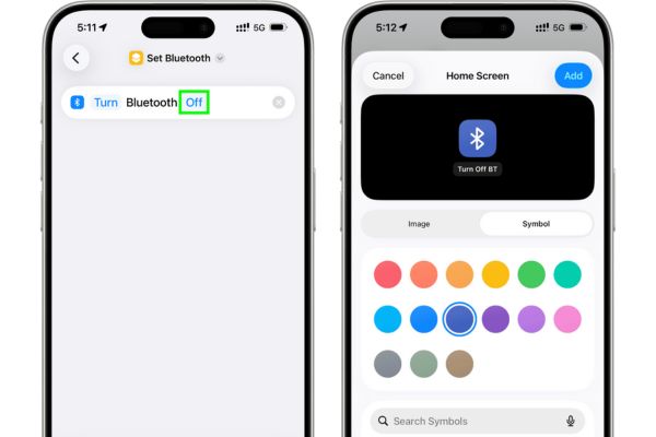 Cách thêm nút WiFi Bluetooth vào màn hình chính iPhone 19 Nhấn vào chữ "On" để đổi thành “Off”