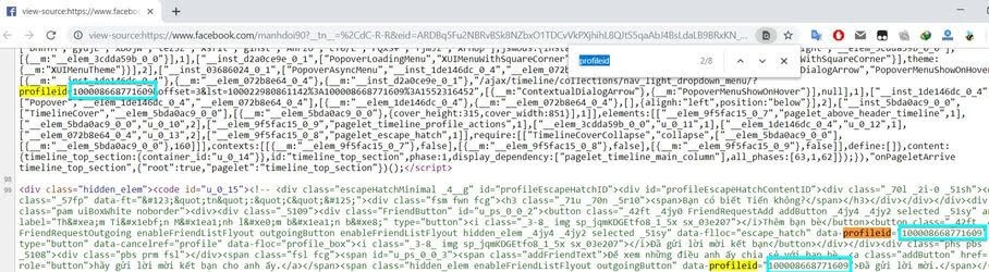 Cách tìm kiếm thông tin của ai đó trên Facebook bằng công cụ tìm kiếm 9 profileid
