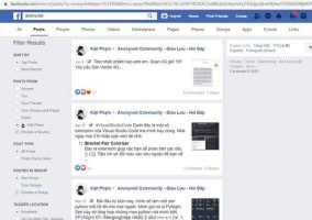 tìm tất cả bài viết của người khác trên facebook