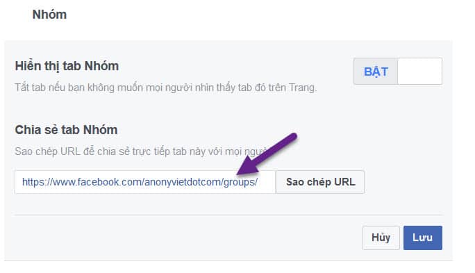 Cách tạo liên kết FANPAGE với GROUP Facebok 17 Cách tạo liên kết FANPAGE với GROUP Facebok 14
