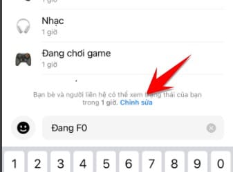 chinh thoi gian trang thai messenger