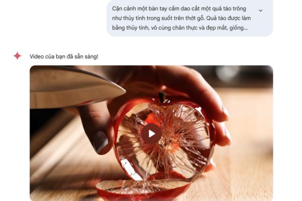 Cách tạo video cắt trái cây ASMR với Veo 3