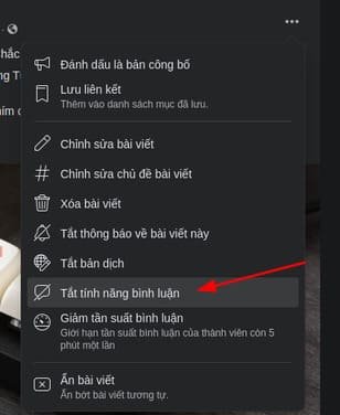 Cách Tắt Bình luận bài viết trên Facebook 26 Cách Tắt Bình luận bài viết trên Facebook 21