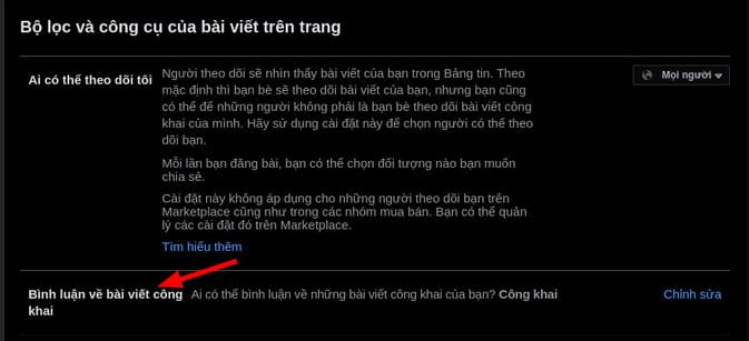 Cách Tắt Bình luận bài viết trên Facebook 21 Cách Tắt Bình luận bài viết trên Facebook 16