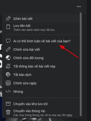 Cách Tắt Bình luận bài viết trên Facebook 23 Cách Tắt Bình luận bài viết trên Facebook 18