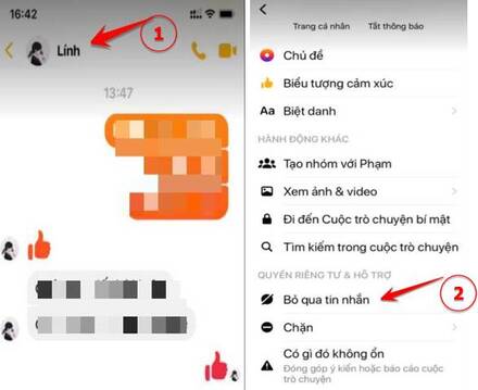Cách Tắt chế độ "Đã xem" trên Messenger 2021 14 ko hien thi da xem tren messenger
