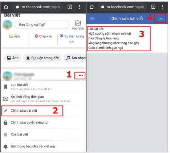 viết status dài có nền màu facebook