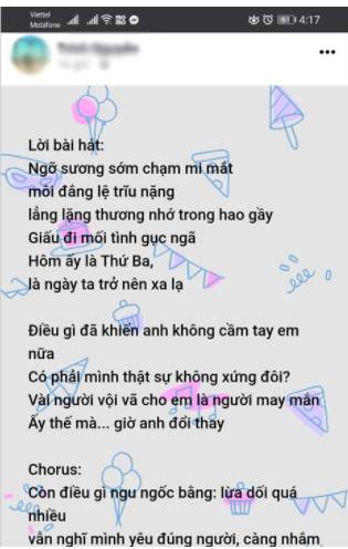 đăng nội dung dài nền màu fb