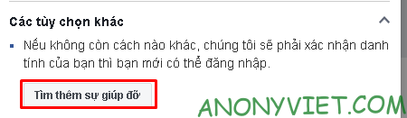 Cách vượt Xác thực 2 yếu tố cho Facebook mới nhất 14 Chọn Tìm thêm sự giúp đỡ