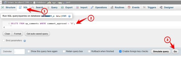 Cách xóa nhanh tất cả Bình luận rác trên Wordpress 8 xoa comment spam