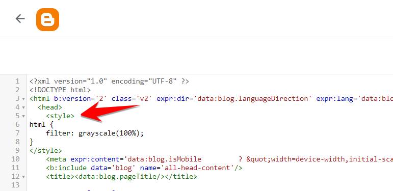 Code chuyển giao diện Website sang nền trắng đen để tưởng nhớ hoặc để Quốc tang 16 head blogpsot