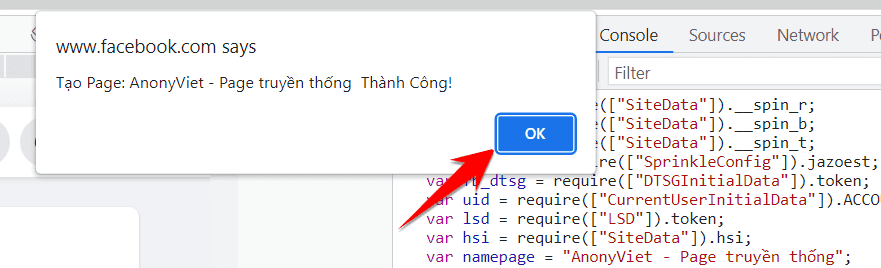 Code tạo Page tự động trên Facebook 11 Code tạo Page tự động trên Facebook 7