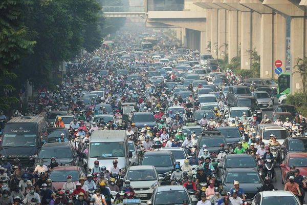 Sẽ cấm hoàn toàn xe máy chạy xăng hoạt động bên trong khu vực Vành đai 1
