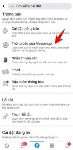 Hướng dẫn các Bật Bong bóng Chat Facebook 2021 15 thong bao qua messenger