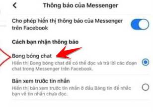Hướng dẫn các Bật Bong bóng Chat Facebook 2021 16 bật bong bóng chat facebook iphone