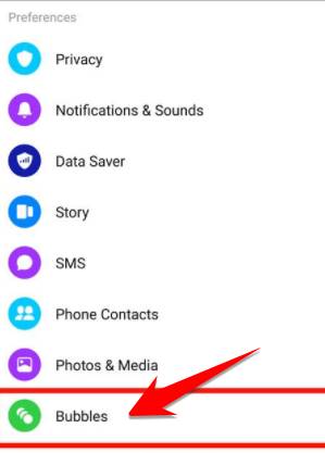 Hướng dẫn các Bật Bong bóng Chat Facebook 2021 17 Bubbles messenger