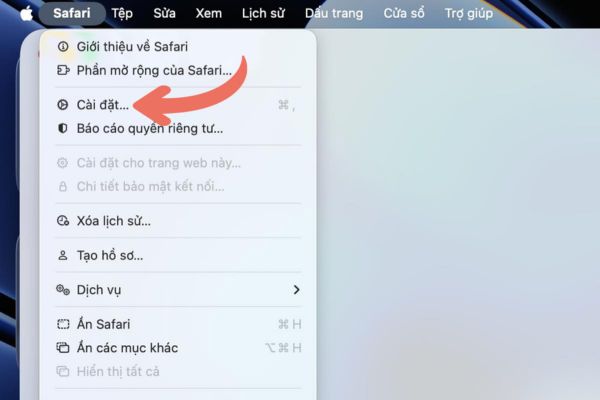 Hướng dẫn cách kích hoạt 120Hz để duyệt Safari mượt mà 14 Chọn mục Cài đặt