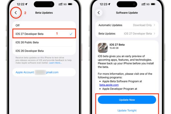 Hướng dẫn cách kích hoạt Siri mới trên iOS 27 18 Nâng cấp lên hệ điều hành OS 27 Beta