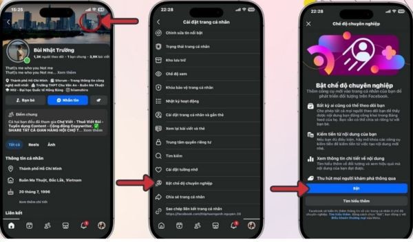 Hướng dẫn cách kiếm tiền từ Facebook cá nhân 15 Nhấn "Bật" để xác nhận